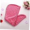 Angoily Hair Turban Wrap Ultra Lightweight Hair Drying Towel Buckle for Long Hair Home Gym Travel view 3