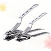 POPETPOP 2pcs Stainless Steel Nail Clippers Portable Nail Trimmer File for Home and Travel Ergonomic Design for Easy Use Includes view 4