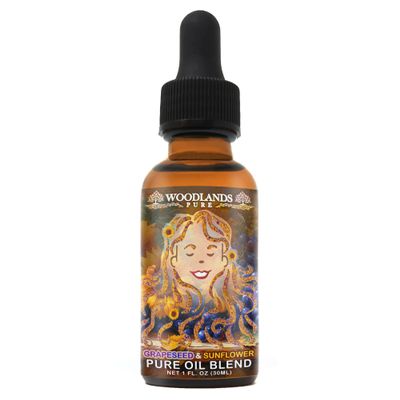 Woodlands Pure Grapeseed and Sunflower Oil Blend (1oz), Light Yellow