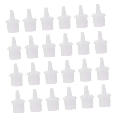 Beatifufu 100pcs Eyelash Glue Bottle Nozzle Caps Replacement Tips for Lash Bottles Tool for Beauty Salons Home Use Prevents Clogging Safe Material