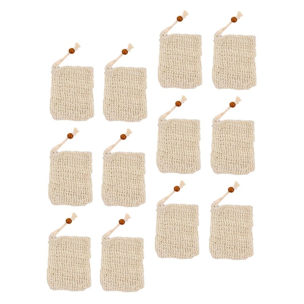 POPETPOP 14pcs Soap Saver Mesh Bags Multi-function Exfoliating Soap Pouches for Bathing and Shower Convenient Lathering Accessories for Home and Travel