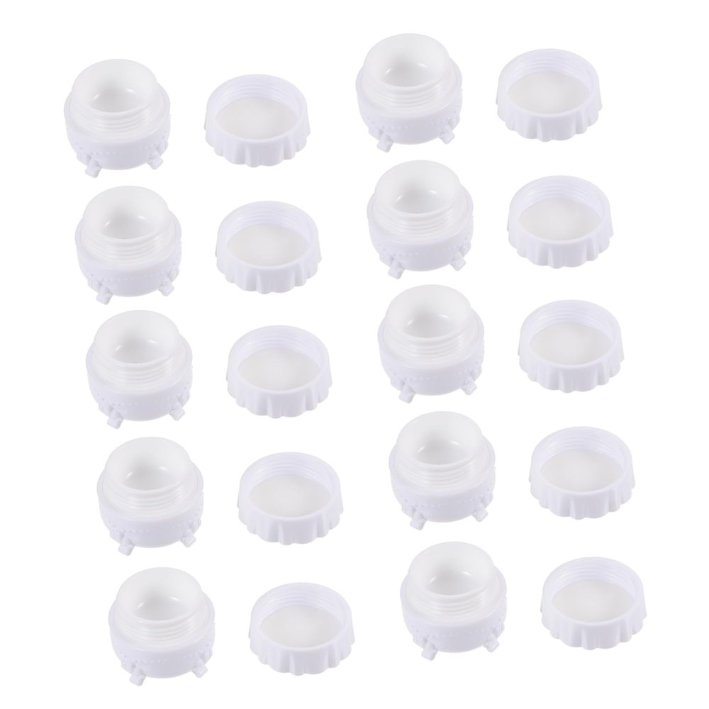 Beatifufu 10pcs Jars Empty Containers Travel Toiletry Jars Refillable Cosmetics Sample Containers for Travel