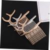 Beavorty Side Comb Christmas Decor Comb Set for Women Lady Female Golden Silver Hair Ornaments Headdress view 3