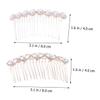 Beatifufu 2pcs Bridal Hair Comb Rhinestone Inlay Alloy Hair Accessories for Weddings Engagements and Special Occasions Elegant Headdress for Brides and Bridesmaids view 3