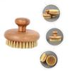 Angoily 1pc Portable Bath Brush Handle and Natural Bristles Practical Shower Tool for Back Massage and Exfoliation Compact Design for Body Cleaning view 3