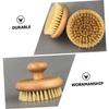 Angoily 1pc Portable Bath Brush Handle and Natural Bristles Practical Shower Tool for Back Massage and Exfoliation Compact Design for Body Cleaning view 4