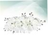 Beatifufu Bridal Hair Accessory Rhinestone Flower Design Elegant Side Comb for Weddings Engagements Proms and Parties Lightweight and Comfortable Hair Side Comb for Women view 3