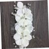 Beatifufu Bridal Hair Accessory Rhinestone Flower Design Elegant Side Comb for Weddings Engagements Proms and Parties Lightweight and Comfortable Hair Side Comb for Women view 4