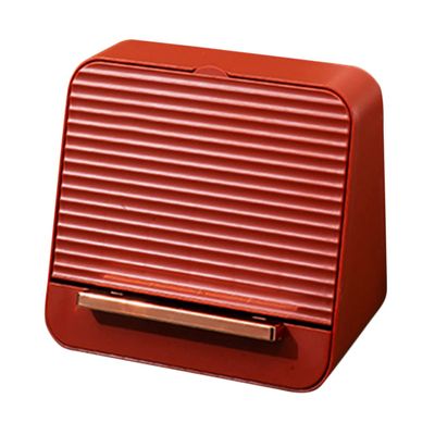 Angoily Lipstick Organizer for Home Use Multipurpose Cosmetics Storage Box Capacity Makeup Holder with Creative Design Red Color for Vanity and Dressing Table