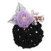 Angoily 1pcs Floral Hair Bun Cover Elegant Flower Hair Net Clip Accessory for Women and Teen Girls for Weddings Prom and Casual Occasions Fabric Design view 1