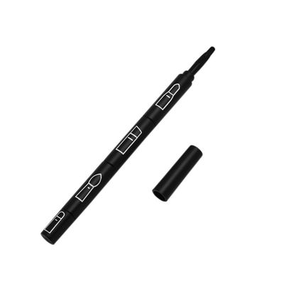 Beatifufu 1pc Portable Makeup Brush Detachable Lip Eyeliner and Concealer Brush Cover for Travel and Outdoor Use Black Design