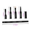 Beatifufu 1pc Portable Makeup Brush Detachable Lip Eyeliner and Concealer Brush Cover for Travel and Outdoor Use Black Design view 2