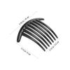 Beatifufu 10pcs Acrylic Shaped Hair Combs for Women Insert Combs Black and Elegant Hair Accessories for Daily Use and Special Occasions view 2