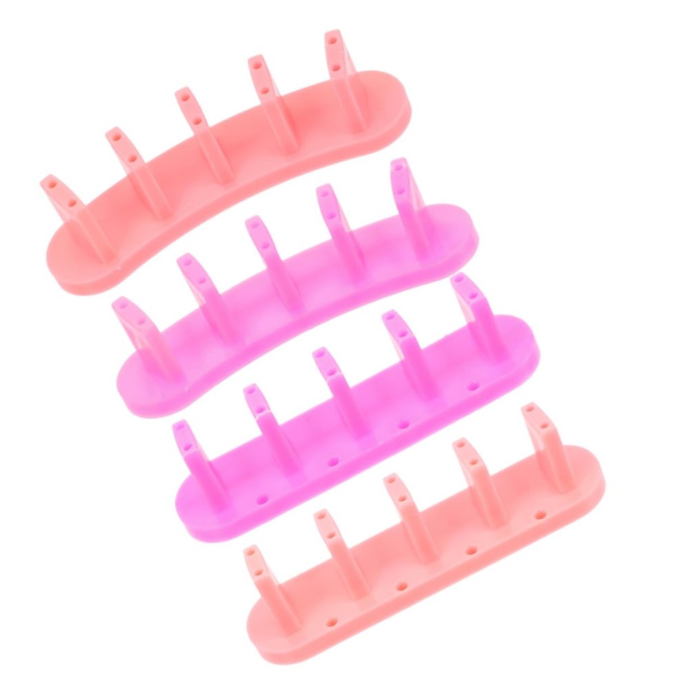 Beatifufu 4pcs Nail Art Display Stands for Practice Easy to Assemble Manicure Training Holder for Beginners and Professionals for Nail Designs and Demonstrations