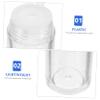 FRCOLOR Empty Powder Boxes 6pc Plastic Powder Containers for Travel Makeup Storage view 3