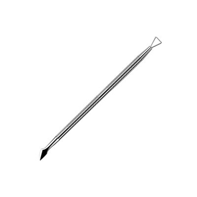 minkissy 1pc Stainless Steel Double-end Cuticle Remover Tool for Nail Care Nail Cuticle Cleaner and Pusher for Professional and Personal Use Silver