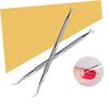 minkissy 1pc Stainless Steel Double-end Cuticle Remover Tool for Nail Care Nail Cuticle Cleaner and Pusher for Professional and Personal Use Silver view 3