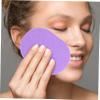 Angoily 50pcs Natural Sea Sponge Facial Cleansing Pads Gentle Face Cleaning Sponge for Deep Cleansing and Brightening Skin Tone Random Colors view 3