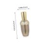 NOLITOY Travel Lotion Bottle Vacuum Container for Shampoo and Conditioner Toiletry Travel Bottles Design for Skincare and Makeup view 2