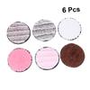 MERRYHAPY 6pcs Reusable Makeup Removal Soft Fluffy Makeup Cleaning Pads Random Colors for Women Girls view 2