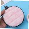 MERRYHAPY 6pcs Reusable Makeup Removal Soft Fluffy Makeup Cleaning Pads Random Colors for Women Girls view 3