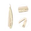 Mipcase Facial Razor for Women Eyebrow Shaper Multi-purpose Shaving Tool Safe Handheld Razor Beard Trimming Cutter Portable Face Beard Shaver Gold view 4