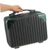 Angoily 14-inch Small Suitcase for Toiletry Makeup Storage Case Durable, Green, 30.5X22.5X15CM view 4