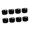 8pcs Reusable Sample Bottles for Balm and Salve, Black PP view 1