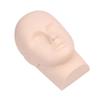 Angoily Silicone Practice Mannequin Head for Eyelash Extension Training Half Lashes Makeup Facial Massage Practice view 1