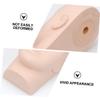 Angoily Silicone Practice Mannequin Head for Eyelash Extension Training Half Lashes Makeup Facial Massage Practice view 2