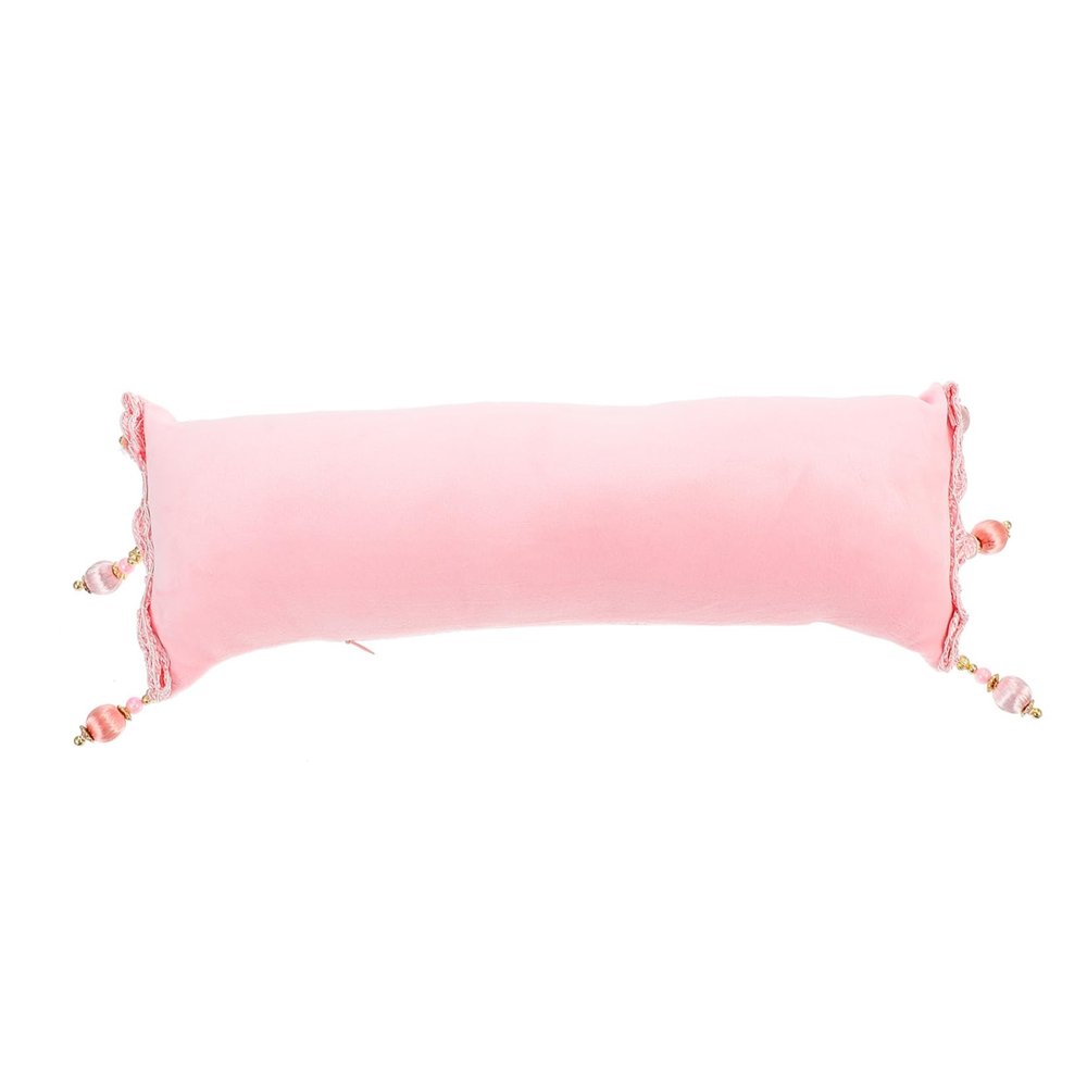 Beatifufu Creative Vintage Nail Art Hand Rest Cushion Pink Tassel Design for Manicure Nail Salon Accessory to Relieve Wrist Strain and Protect Workbench from Polish and Makeup