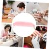 Beatifufu Creative Vintage Nail Art Hand Rest Cushion Pink Tassel Design for Manicure Nail Salon Accessory to Relieve Wrist Strain and Protect Workbench from Polish and Makeup view 4
