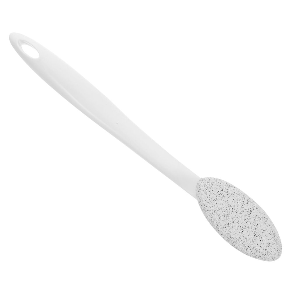 FRCOLOR 1pcs Long Handle Pumice Foot File for Callus Removal Reusable Exfoliator Tool for Pedicure and Foot Care for Men and Women Easy to Use and Store