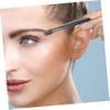 Didiseaon 4pcs Stainless Steel Eyelash Tweezers Straight Tip Lash Applicator Tool for Eyelash Extensions and Fake Lashes Ergonomic Design for Easy Grip and Use view 4