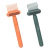Beatifufu 2pcs Hair Brush Cleaning Tool Comb Hair Remover Lightweight and Ergonomic Design for Home and Travel Use Orange Dark Green view 1