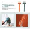 Beatifufu 2pcs Hair Brush Cleaning Tool Comb Hair Remover Lightweight and Ergonomic Design for Home and Travel Use Orange Dark Green view 2