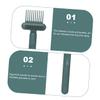 Beatifufu 2pcs Hair Brush Cleaning Tool Comb Hair Remover Lightweight and Ergonomic Design for Home and Travel Use Orange Dark Green view 3
