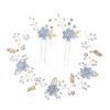 NOLITOY Cute Hair Pins Wedding Set Bridal Headband u Shape Hair Pin Set for Brides view 1