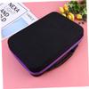 Angoily 60grid Essential Oils Storage Bag Essential Oil Organizer Portable Travel Case for Bottles Shockproof and Drop- Zipper Design Purple view 2
