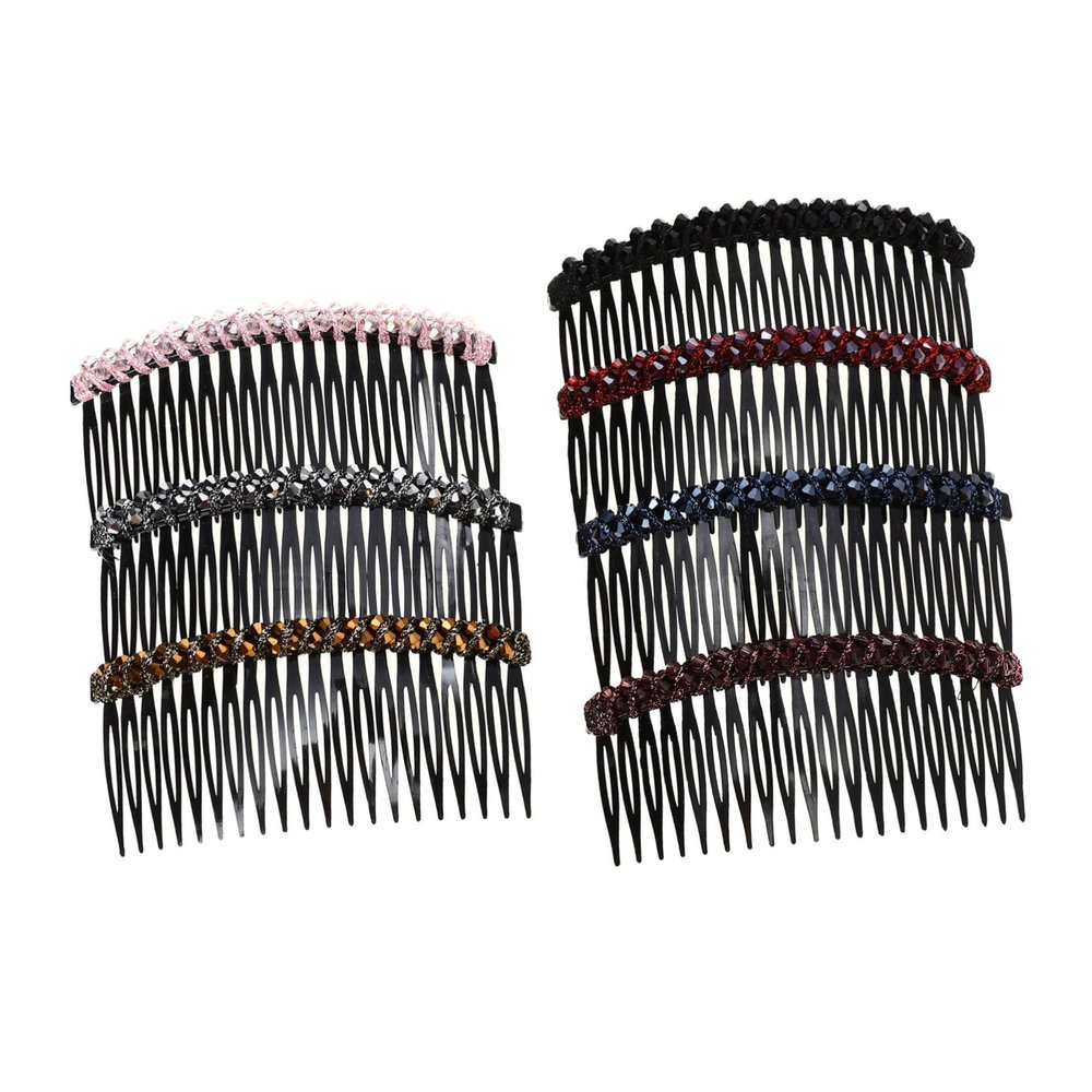 Didiseaon 7pcs Rhinestone Crystal Hair Combs for Women Stylish Side Combs for Hair Decoration for Weddings Parties and Special Occasions