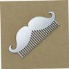Angoily Stainless Steel Pocket Comb for Beards and Mustaches Multi-functional Travel Grooming Tool with Rounded Tips for Gentle Care Durable and Lightweight Design for Men view 2