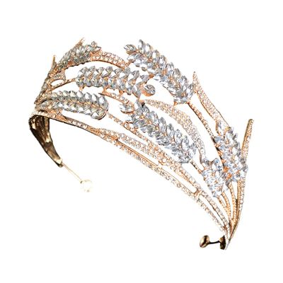 Angoily Crown Tiara for Women Wedding Dress Accessory Unique Birthday Decorative Headpiece