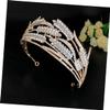 Angoily Crown Tiara for Women Wedding Dress Accessory Unique Birthday Decorative Headpiece view 2