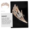 Angoily Crown Tiara for Women Wedding Dress Accessory Unique Birthday Decorative Headpiece view 4