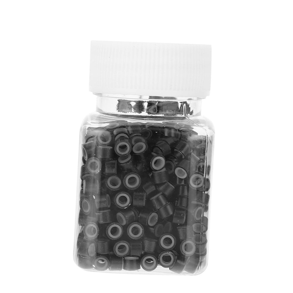 Angoily 500pcs Easy to Use Hair Extension Rings Human Hair Adornment Buckles for Diy