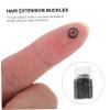 Angoily 500pcs Easy to Use Hair Extension Rings Human Hair Adornment Buckles for Diy view 4