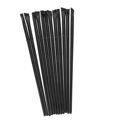 Angoily 12pcs Angled Eyeliner and Brow Brush Soft Comfortable Makeup Brushes for Precise Eye Liner and Eyeshadow Application for Beginners and Professionals