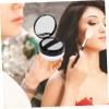Angoily 2pcs Portable Loose Powder Containers with Puff Makeup Powder Boxes Travel Makeup Case for Setting Body Elegant Design for Daily Use Travel view 2