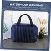 DOITOOL Portable Travel Toiletry Bag Waterproof Wash Bag for Fitness Large Shower Bag Fine Workmanship, Dark Blue, 30x11.5cm view 3