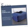 DOITOOL Portable Travel Toiletry Bag Waterproof Wash Bag for Fitness Large Shower Bag Fine Workmanship, Dark Blue, 30x11.5cm view 4